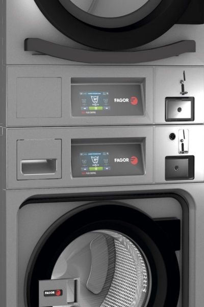 máquina de lavar e secar roupa de dupla abertura